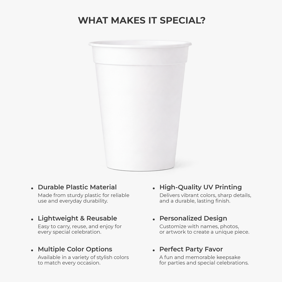 Initial & Name Party Cups - Personalized Gifts for Christmas