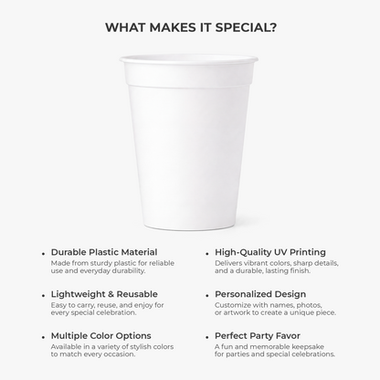 Initial & Name Party Cups - Personalized Gifts for Christmas