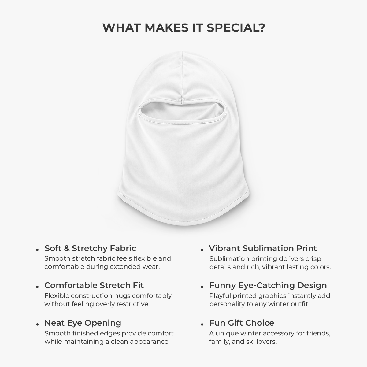 Funny Face Ski Mask - Custom Christmas Gifts