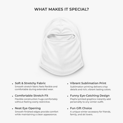 Funny Face Ski Mask - Custom Christmas Gifts