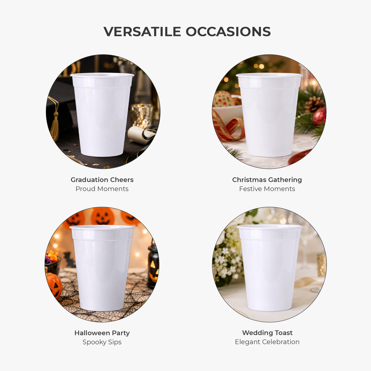 Initial & Name Party Cups - Personalized Gifts for Christmas