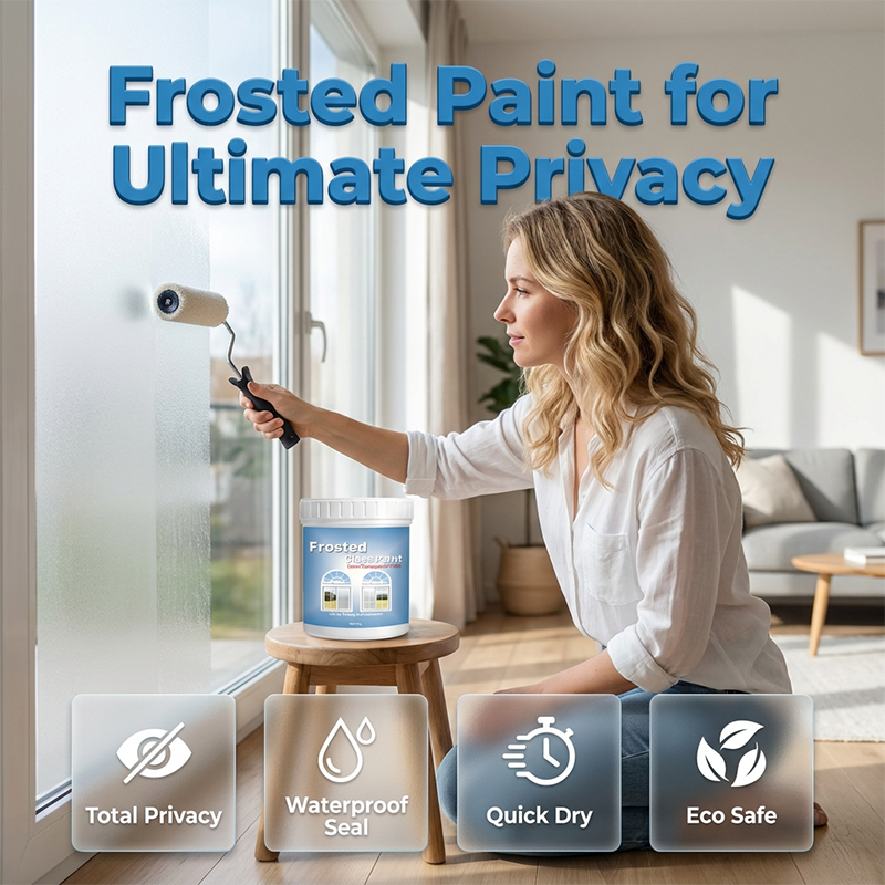 Glass Vase DIY Frosted Paint