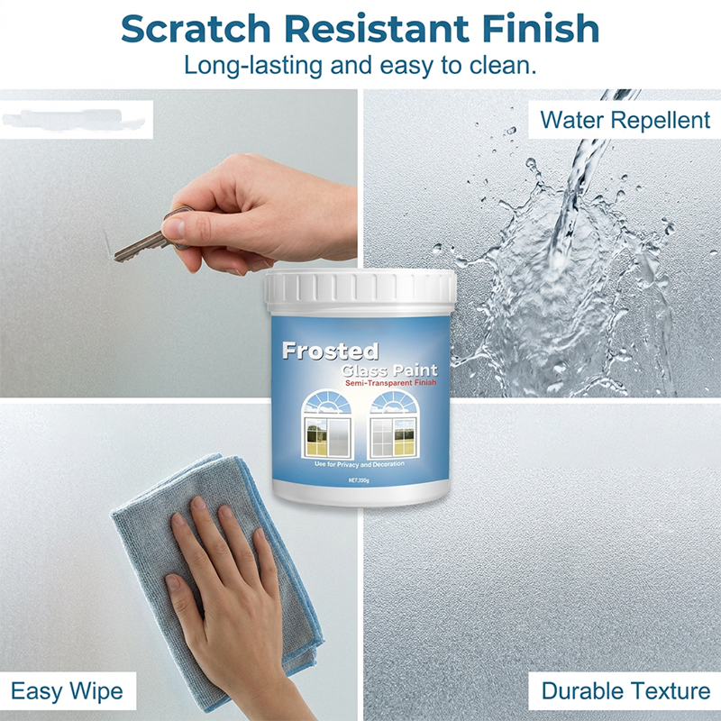 Glass Vase DIY Frosted Paint