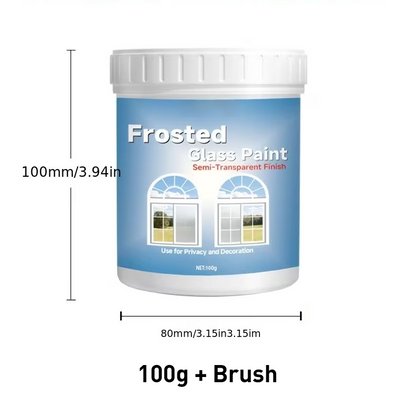 Glass Vase DIY Frosted Paint