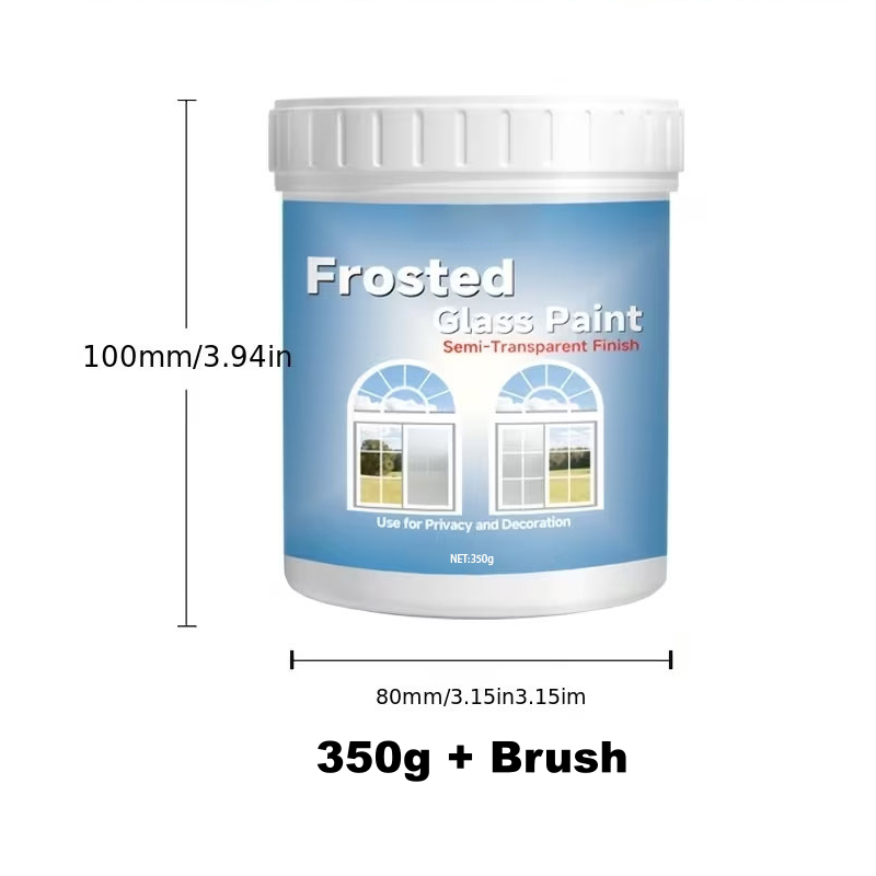 Glass Vase DIY Frosted Paint