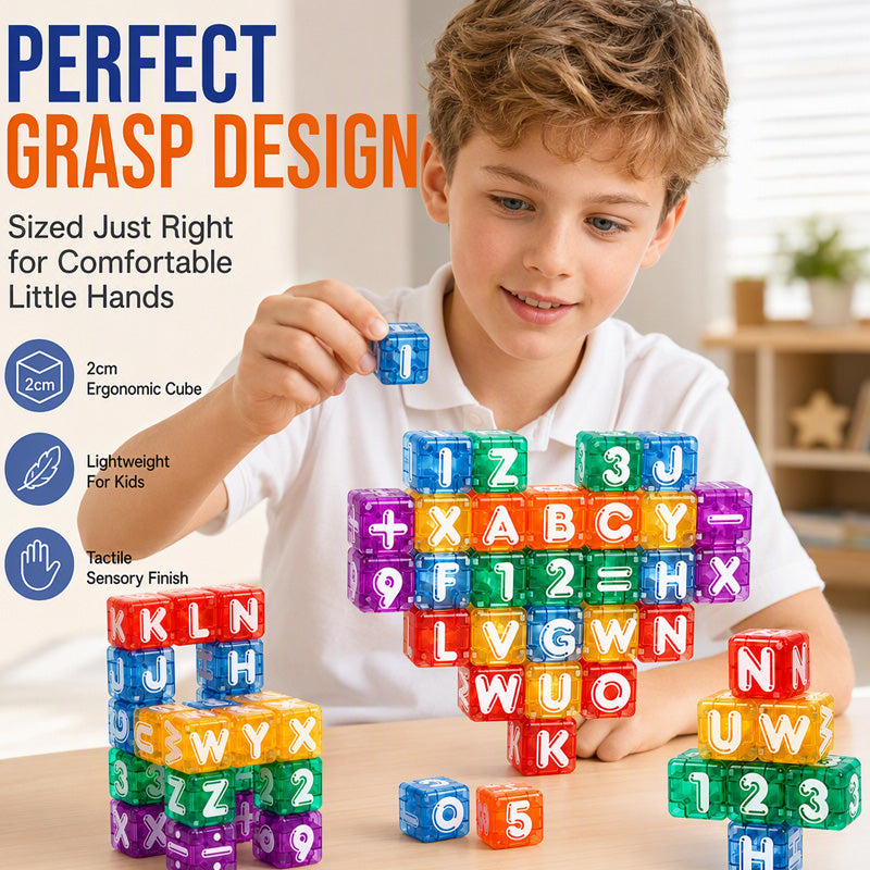 📚 Build Words, Count & Create – 40-Piece Magnetic Alphabet & Number Set. Durable & Easy to Store.