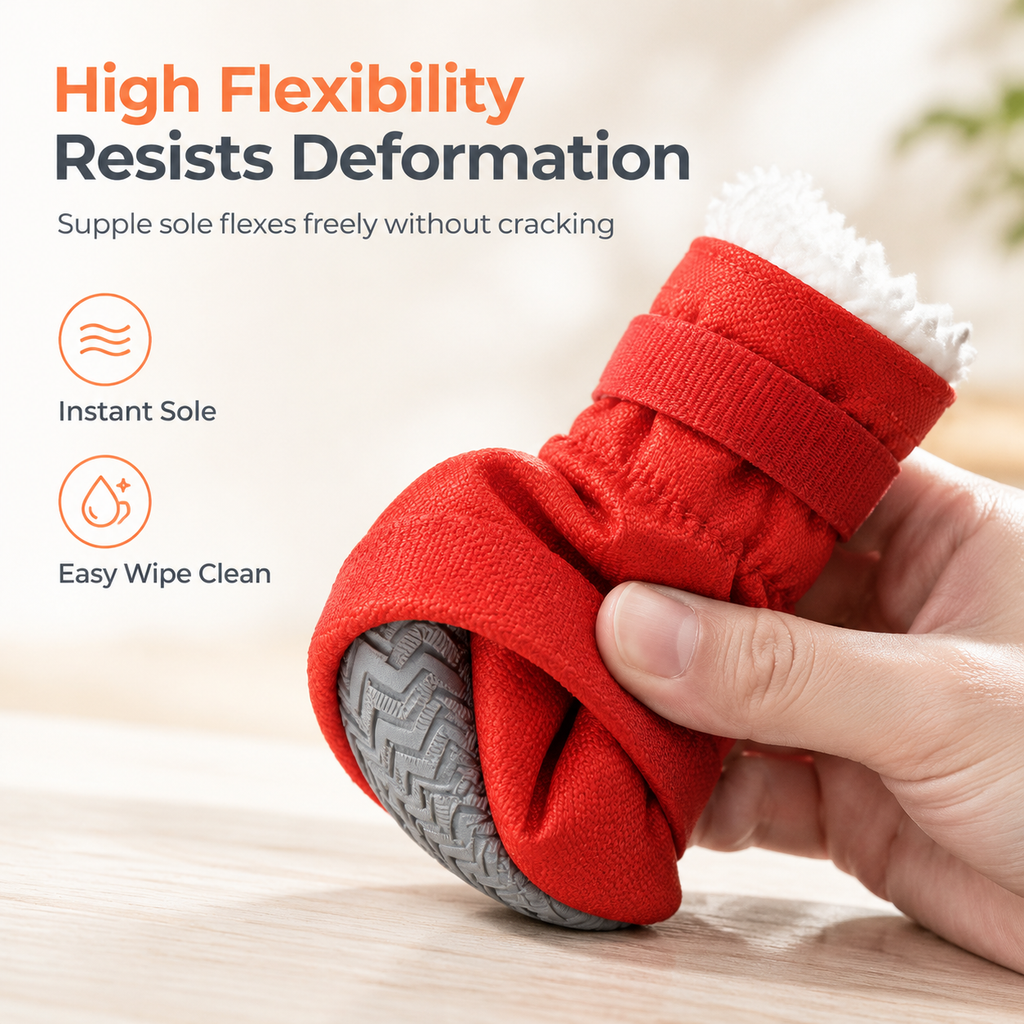 Insulated Dog Boots with Non-Slip Soles – product image