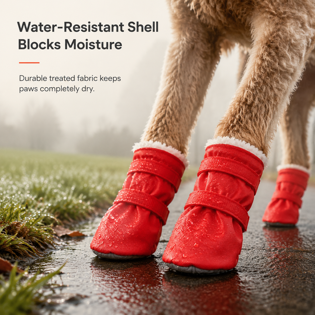 Insulated Dog Boots with Non-Slip Soles – product image