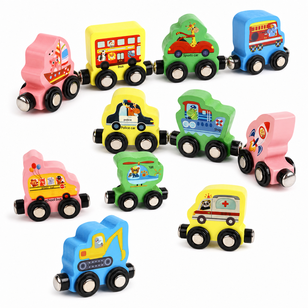 🖤Black Friday Hot Sale 50% OFF♟️Montessori Magnetic Wooden Number Train, Early Learning Counting Toy, Perfect Gift for Toddlers Boys Girls🚂